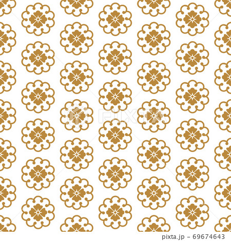 Traditional chinese vector seamless patterns for new year greeting card. 69674643