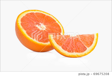 Orange fruit isolated on white background 69675208