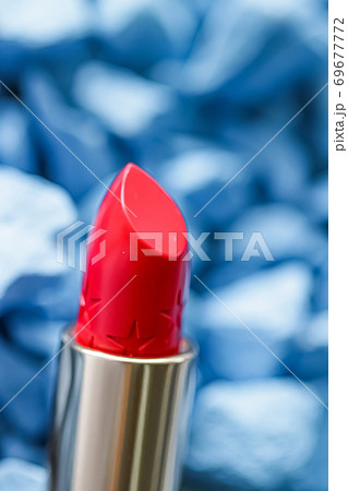 Red lipstick closeup, luxury make-up and beauty cosmetic Red lipstick closeup, luxury make-up and beauty cosmetic 69677772