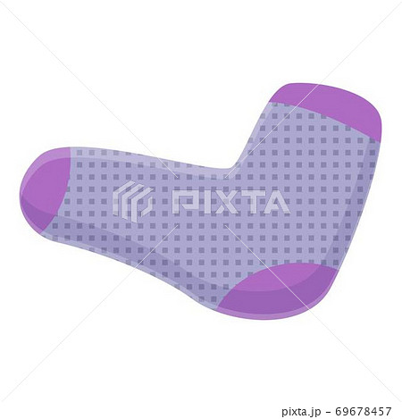 Stylish sock icon, cartoon style 69678457