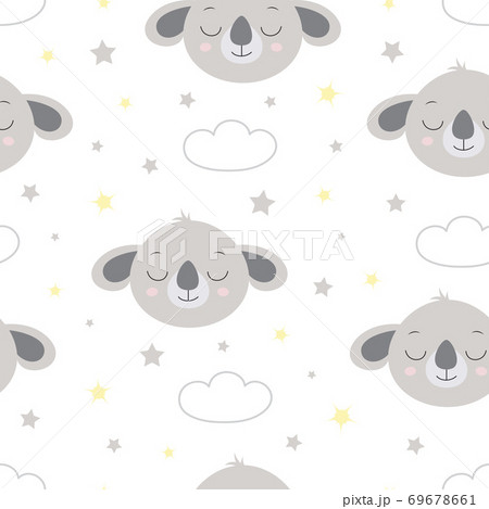scandinavian pattern of cute koala, vector illustration scandinavian pattern of cute koala, vector illustration 69678661
