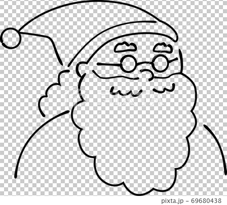 Handwritten style Santa Claus upper body only (unpainted) Handwritten style Santa Claus upper body only (unpainted) 69680438