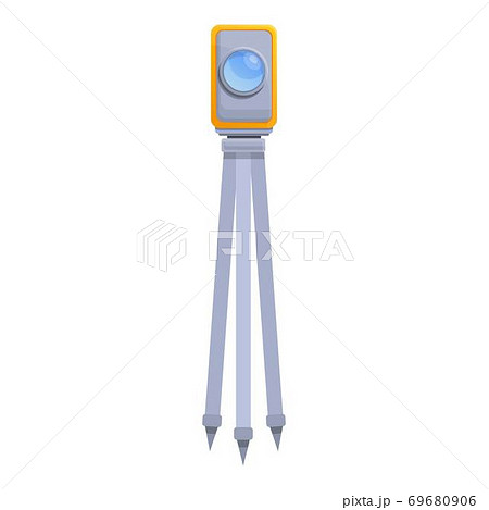 Tripod equipment icon, cartoon style 69680906
