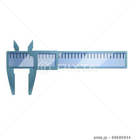 Device Caliper Icon Cartoon Styleのイラスト素材