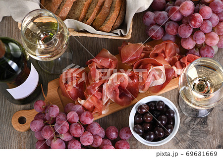 Appetizer sun-dried ham - jamon 69681669