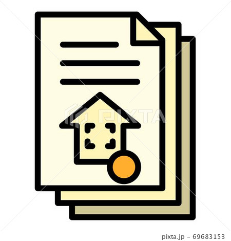 Architect house project icon, outline style 69683153
