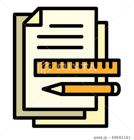 Architect papers icon, outline style 69683161