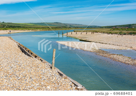 Cuckmere beach near Seaford, East Sussex, England 69688401