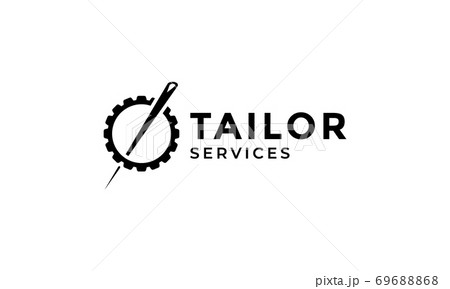 needle or pin tailor and gear logo design needle or pin tailor and gear logo design 69688868