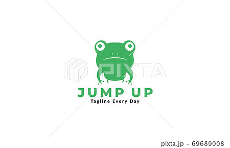 cute frog jump cartoon logo design modern cute frog jump cartoon logo design modern 69689008