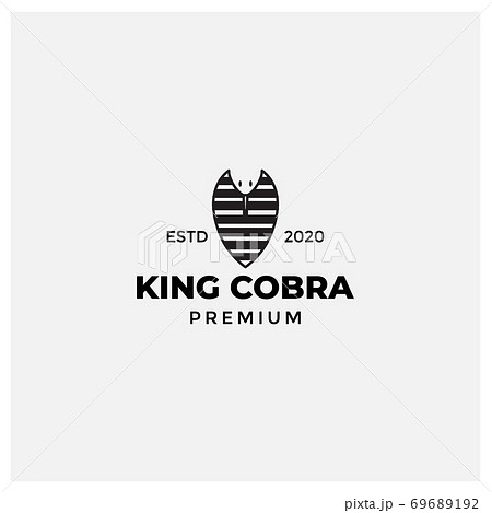 king cobra head face logo design flat king cobra head face logo design flat 69689192