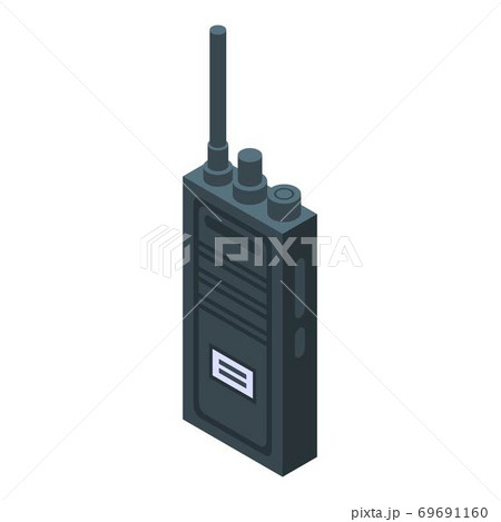 Walkie talkie icon, isometric style Walkie talkie icon, isometric style 69691160