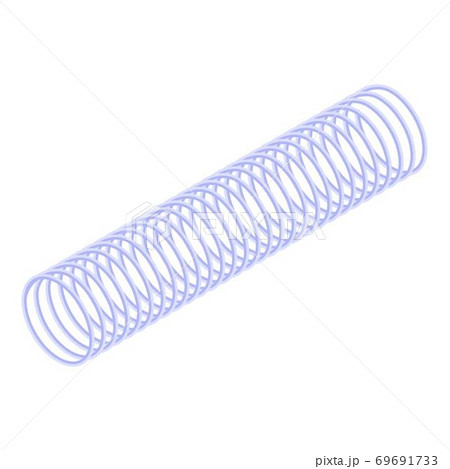 Shape coil icon, isometric style 69691733