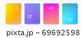 Color gradient halftone wave line pattern vector 69692598