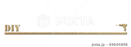 背景素材 Diy見出し罫線 コピースペースのイラスト素材