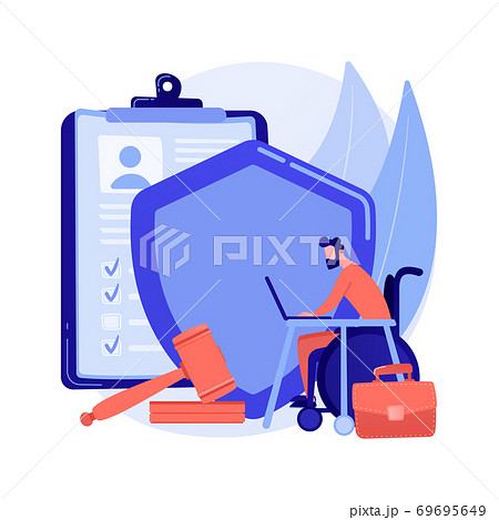 Anti-discrimination law abstract concept vector illustration. 69695649