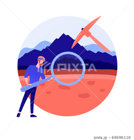 Geology abstract concept vector illustration. 69696116