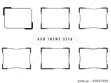 Sf メカ Hud風フレーム イラスト素材のイラスト素材