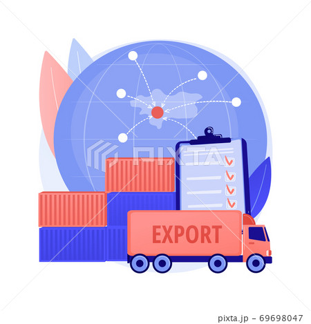 Export control abstract concept vector illustration. 69698047