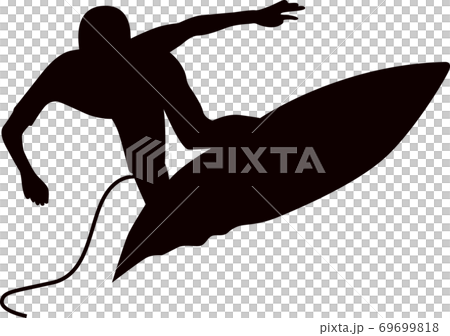 Surfing athlete silhouette 69699818