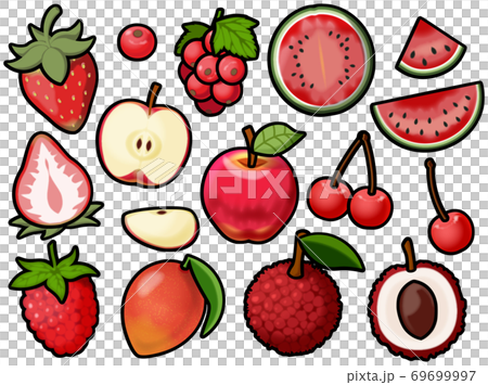 Red Fruits Stock Illustration