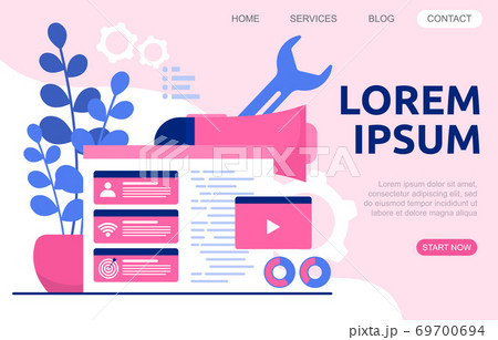 Create Build Website Design Web Page Project Development Illustration 69700694