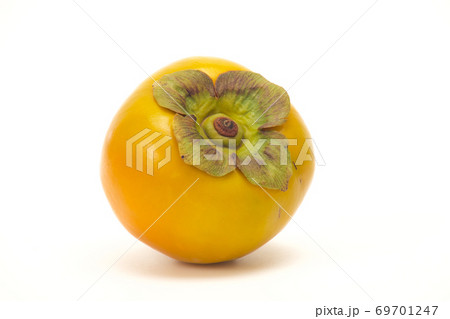 Closeup persimmons isolated on a white background 69701247