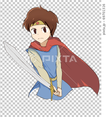 手描きイラスト(勇者) 勇者のイラスト素材 [69701316] - PIXTA