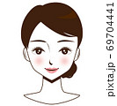 女性の顔、美容 69704441
