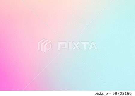 背景素材　緑色・ピンク色系　グラデーション 69708160