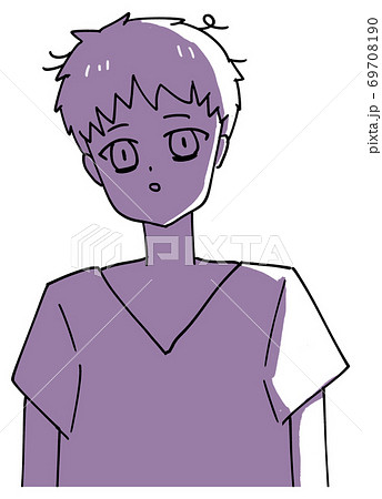 睡眠不足の目の下に隈のある看護師のイラスト素材 69708190 Pixta