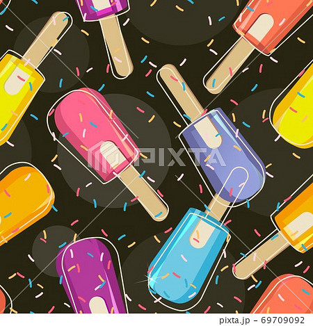 ice cream popsicles seamless pattern ice cream popsicles seamless pattern 69709092