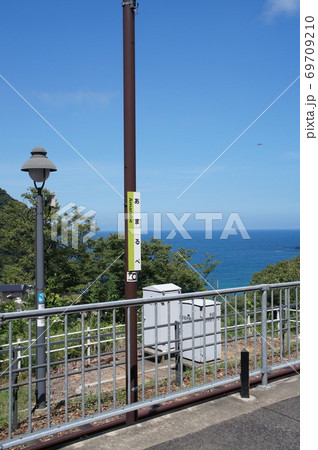 海が見える駅 JR西日本 山陰本線 餘部駅 海が見える駅 JR西日本 山陰本線 餘部駅 69709210