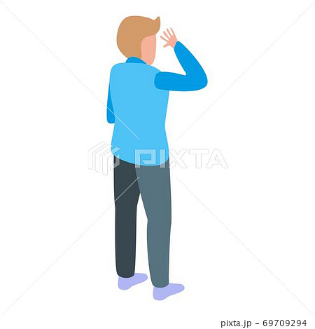 Boy at family doctor icon, isometric style Boy at family doctor icon, isometric style 69709294