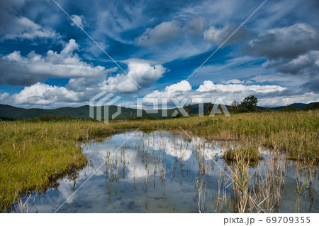 青森県の八甲田にある田代平湿原の秋 69709355