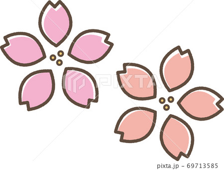 桜の花びらのイラスト素材