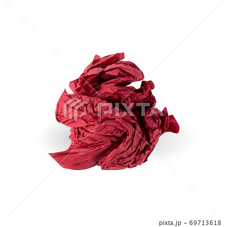 Crumpled Paper Ball Isolated on White background Crumpled Paper Ball Isolated on White background 69713618