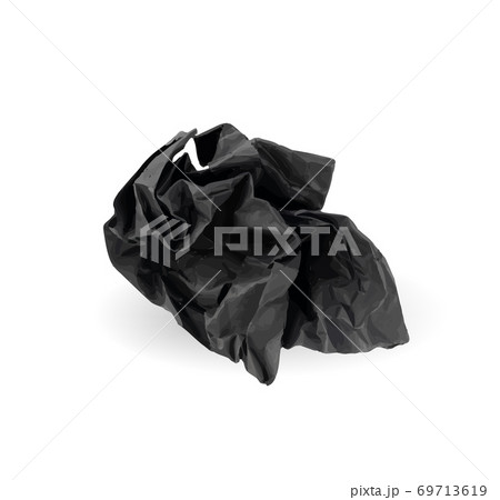 Crumpled Paper Ball Isolated on White background Crumpled Paper Ball Isolated on White background 69713619