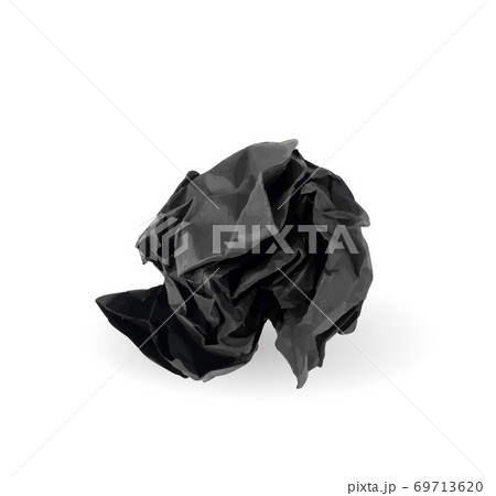 Crumpled Paper Ball Isolated on White background Crumpled Paper Ball Isolated on White background 69713620