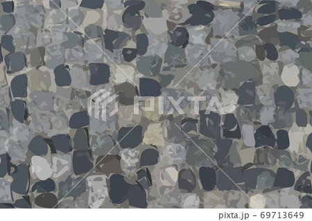 Grey Old Stone Pavement Texture Background Top View 69713649