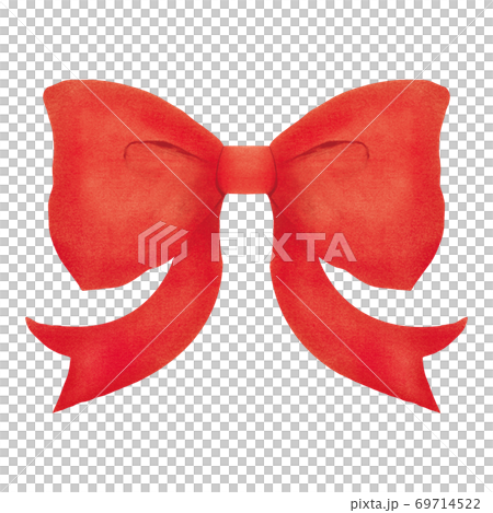 赤いリボンのイラスト 69714522