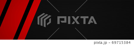 Black and red abstract vector header with place for your text. Business template banner Black and red abstract vector header with place for your text. Business template banner 69715384