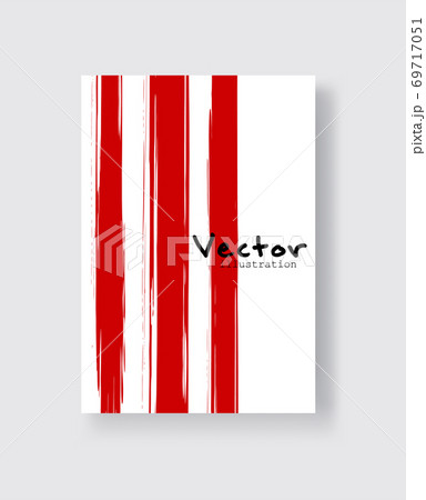 Abstract ink brush banners with grunge effect 69717051