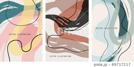 Creative color doodle art header set with Creative color doodle art header set with 69717217