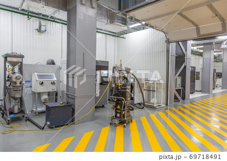 Professional equipment for 3D printing in the workshop. Moscow, Russia 69718491