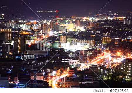 【長野県】松本市の夜景 69719392