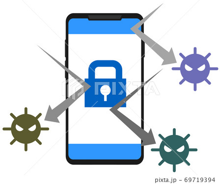 スマホをウイルスから守るセキュリティー スマホをウイルスから守るセキュリティー 69719394