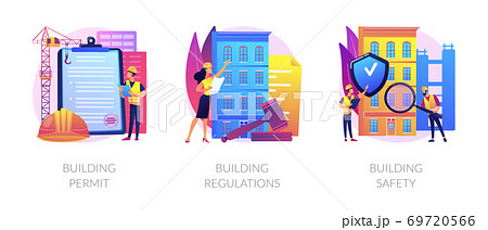 Construction business abstract concept vector illustrations. 69720566
