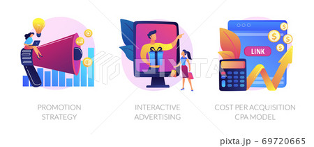 Promotion techniques vector concept metaphors. 69720665