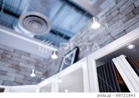 LED Cabinet lighting on the top bookshelf 69721843